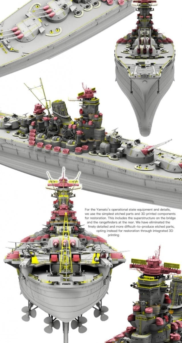 Maquette Border Model BS-004 Cuirassé Yamato de la Marine impériale japonaise, 7 avril 1945, échelle 1/350 – image 9