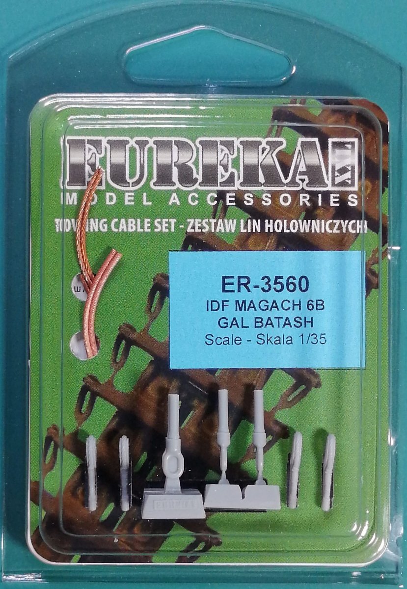 Câble de remorquage Eureka XXL ER-3560 pour char Magach 6B Gal Batash de l'armée israélienne (échelle 1/35)
