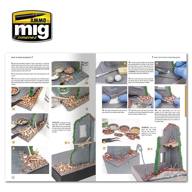 AMMO de Mig Jimenez 6135 COMMENT CONSTRUIRE DES BÂTIMENTS. GUIDE DE CONSTRUCTION ET DE PEINTURE DE BASE (Anglais) – image 9