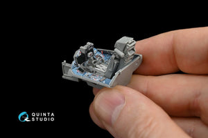 Intérieur imprimé en 3D et coloré sur papier décalcomanie Quinta Studio QD48057 Su-35S (pour kit GWH) 1/48 – image 6