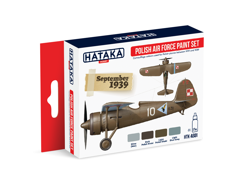 Coffret de peinture Hataka HTK-AS01 pour l&amp;#39;armée de l&amp;#39;air polonaise (4 x 17 ml) – image 3