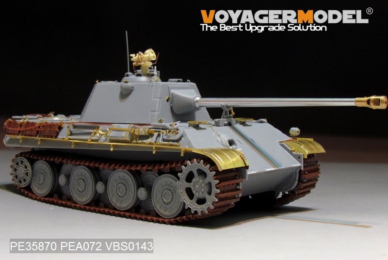 Plan de conception de base du prototype de Panther II allemand de la Seconde Guerre mondiale, modèle Voyager PE35870, pour AMUSING HOBBY, échelle 1/35 – imagen 5