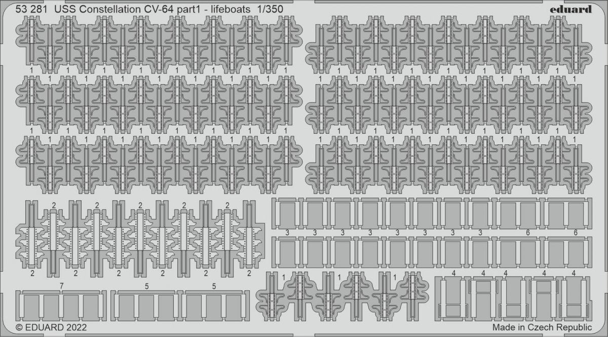 Eduard BIG5366 USS Constellation CV-64 PARTIE I TROMPETTE 1/350 – image 3