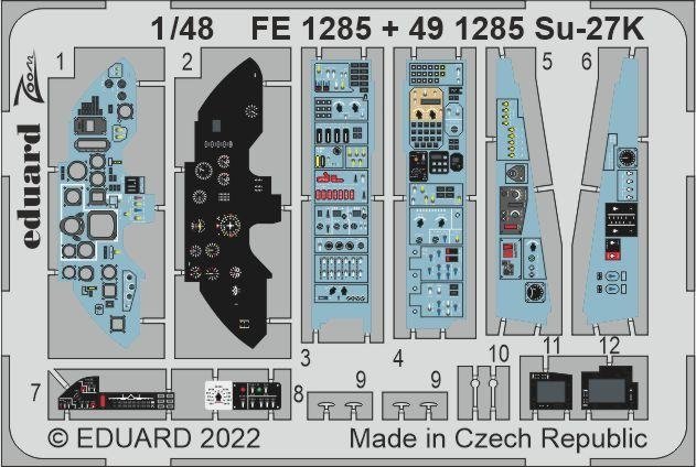 Eduard FE1285 Su-27K MINIBASE 1/48