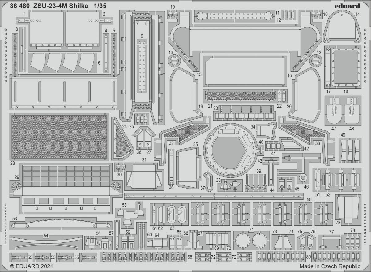 Eduard 36460 ZSU-23-4M Shilka pour ZVEZDA 1/35