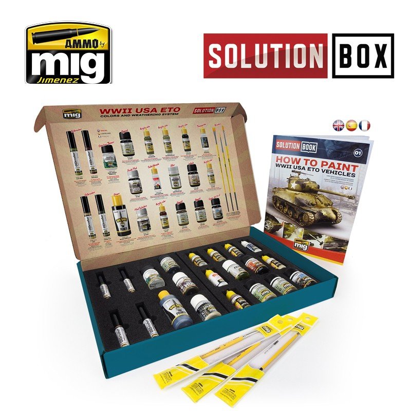 Munitions de Mig Jimenez 7700 WW II, boîte de solution américaine ETO – imagen 4