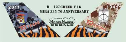 ModelMaker Decals D48127 F-16 grec Mira 335 70e anniversaire 1/48 – Bild 2