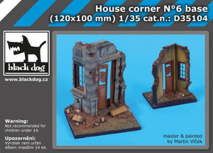 Black Dog D35104 Maison d&amp;#39;angle N°6 socle 1/35