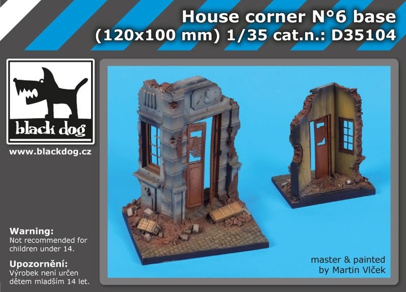 Black Dog D35104 Maison d&amp;#39;angle N°6 socle 1/35