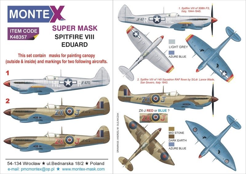 Montex K48357 Spitfire VIII 1/48