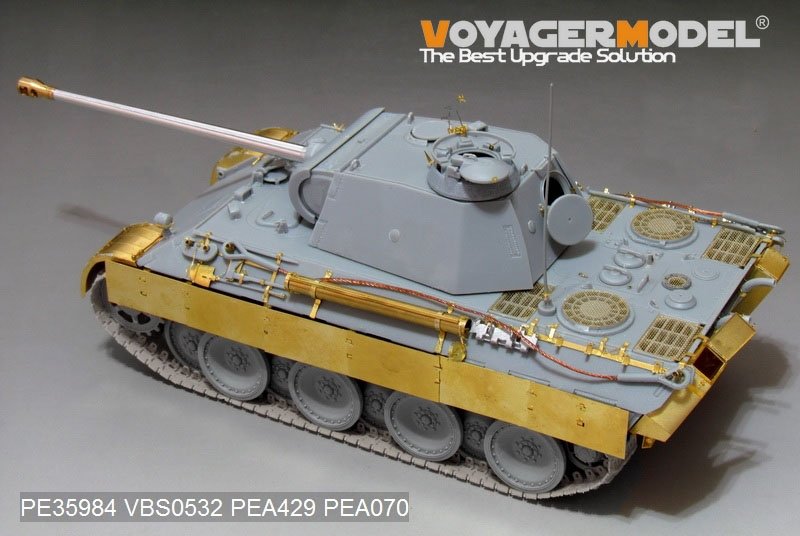 Maquette Voyager PE35984 Char Panther A allemand de la Seconde Guerre mondiale, version de base, pour TAKOM 2097 au 1/35 – Bild 4