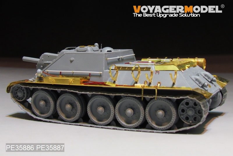 Voyager modèle PE35886 seconde guerre mondiale russie SU-122 Basic pour MINIART 1/35  – image 7