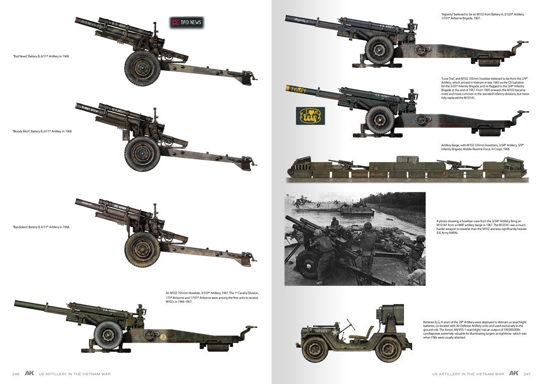 AK Interactive AK130007 L&amp;#39;ARTILLERIE AMÉRICAINE AU VIETNAM EN  – image 19