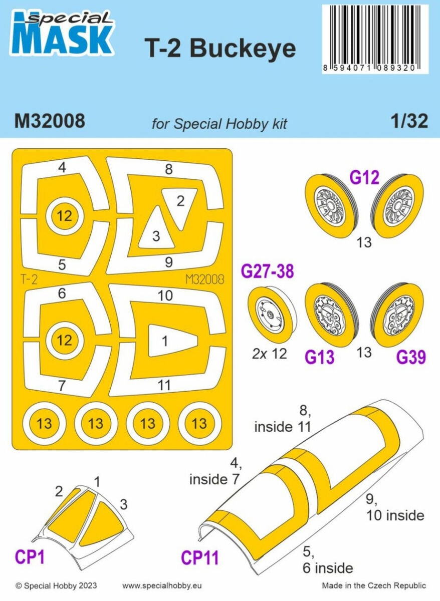Kit Special Hobby M32008 T-2 Buckeye (pour maquette Special Hobby) 1/32