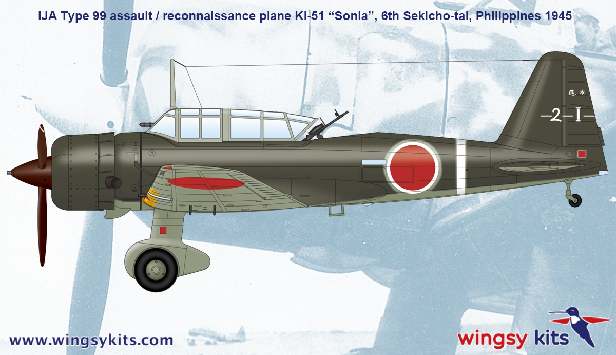 Maquette Wingsy D5-05 Avion d&amp;#39;assaut/reconnaissance IJA Type 99 Ki-51 « Sonia » 1/48  – Bild 19