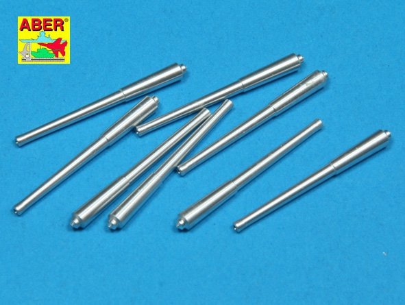Aber 350L-30 Ensemble de 8 pièces de canons longs L42 Mk.I de 381 mm (15 pouces) pour Hood, Repulse, Queen Elisabeth, Vanguard (1/350)
