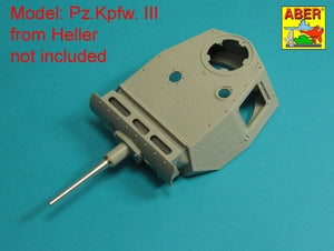 Canon allemand Aber 16 L-21 de 50 mm KwK 38L/42 pour Panzer III G, H, J (première version) / Canon de 50 mm KwK 38L/42 pour char Panzer III G, H, J (première version) à l&amp;#39;échelle 1/16 – image 11
