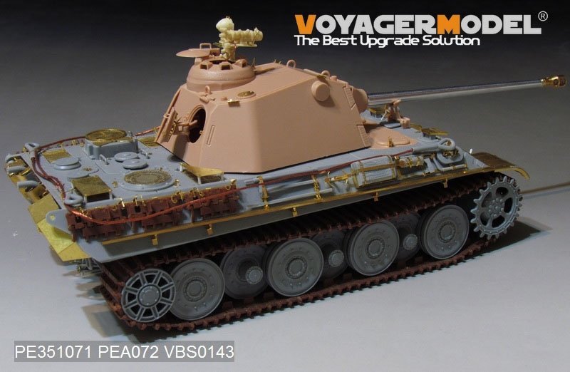 Plan de conception de base du prototype de Panther II allemand de la Seconde Guerre mondiale (Voyager Model PE351071) pour Amusing Hobby à l&amp;#39;échelle 1/35 – image 2