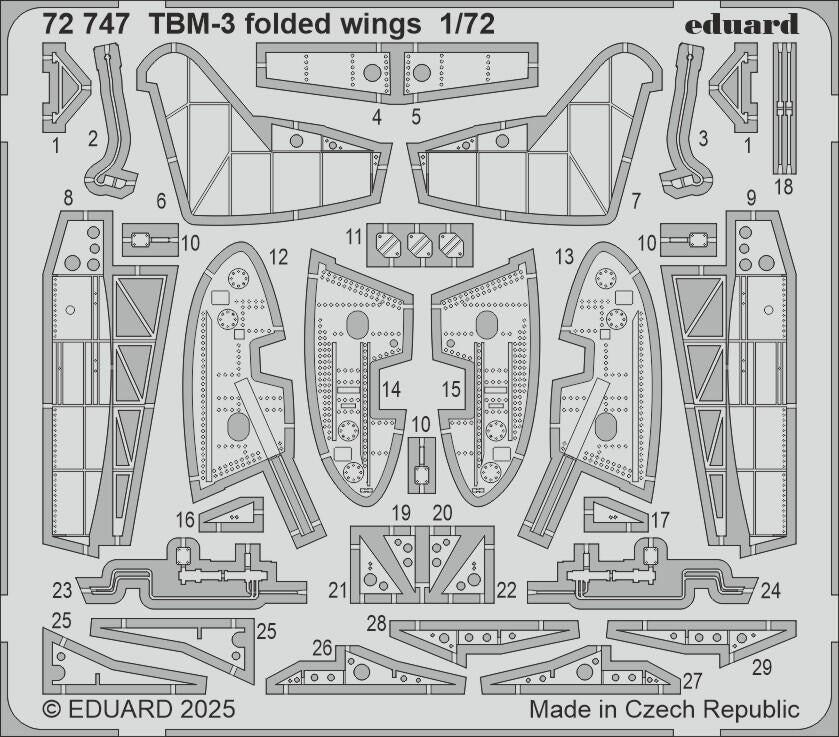 Eduard 72747 TBM-3 ailes repliées HOBBY BOSS 1/72
