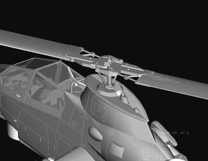 Hobby Boss 87224 Hélicoptère d&amp;#39;attaque AH-1F Cobra (1/72) – image 11