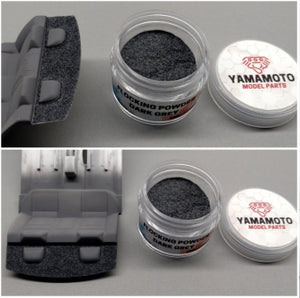 Poudre de flocage gris foncé Yamamoto YMPF003 – imagen 2
