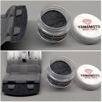Poudre de flocage gris foncé Yamamoto YMPF003 – imagen 2