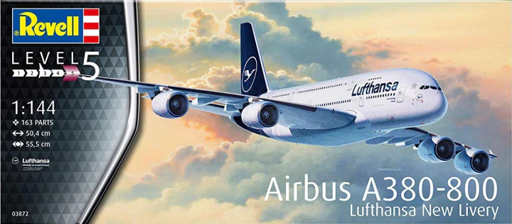 Revell 03872 Airbus A380-800 Lufthansa Nouvelle livrée 1/144
