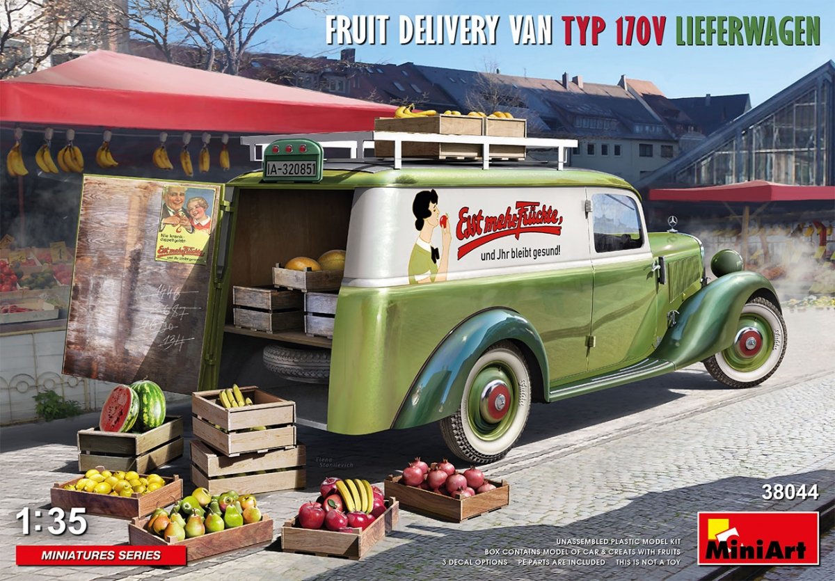 MiniArt 38044 FOURgon DE LIVRAISON DE FRUITS TYP 170V LIEFERWAGEN 1/35