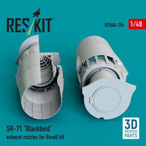 RESKIT RSU48-0294 Buses d&amp;#39;échappement SR-71 « Blackbird » pour maquette Revell (impression 3D) 1/48 – Bild 2