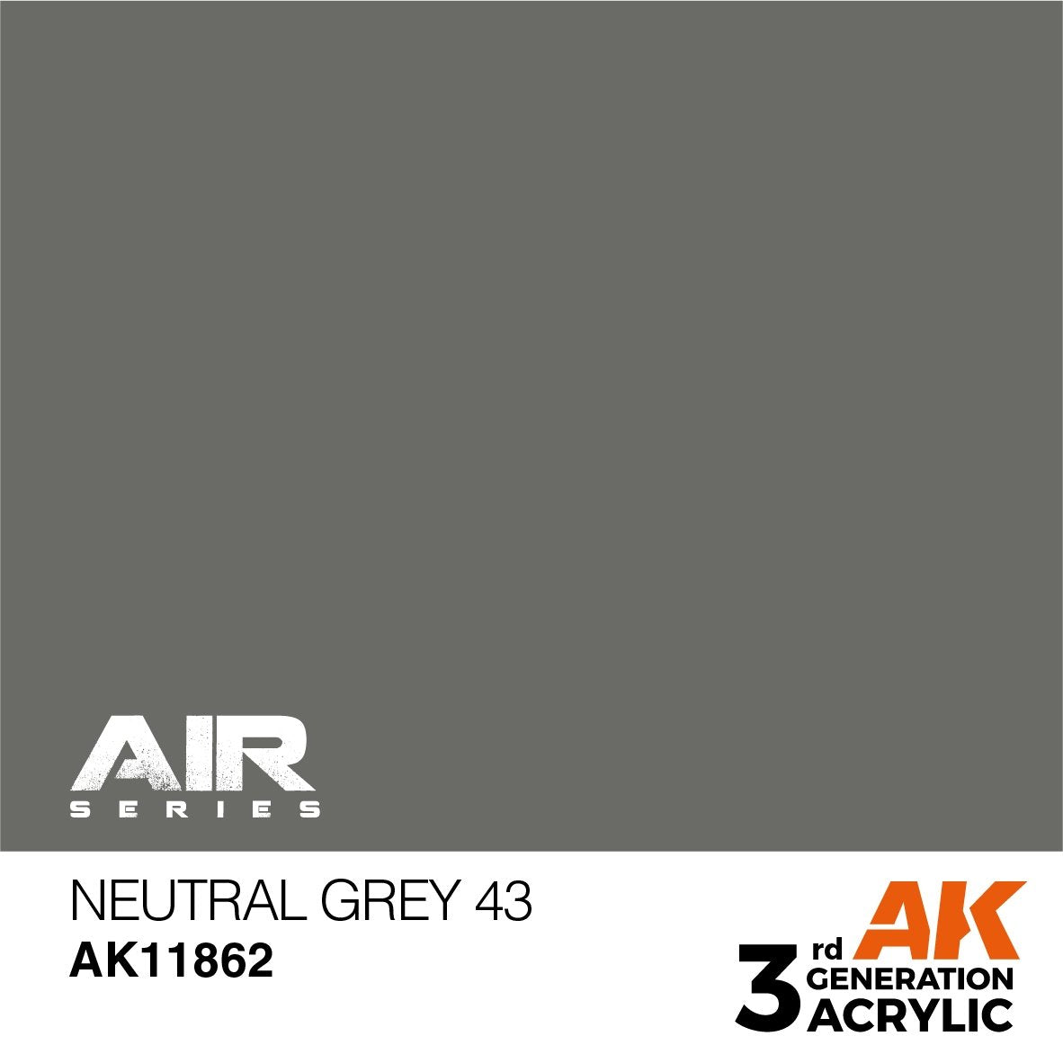 AK Interactive AK11862 NEUTRAL GRAY 43 – AIR 17 ml