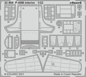 Intérieur du P-40M Eduard 32988 TRUMPETER 1/32 – immagine 2