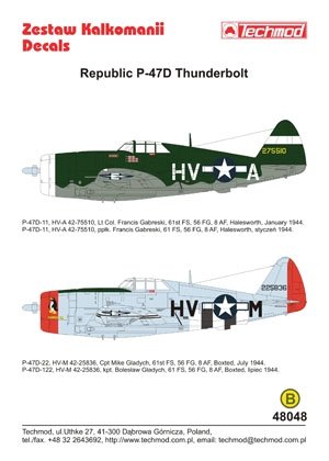 Techmod 48048 - Republic P-47D Thunderbolt 1/48 – image 2