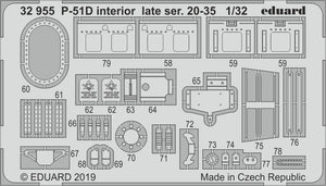 Eduard 32955 P-51D intérieur série tardive. 20-35 1/32 TAMIYA – image 2