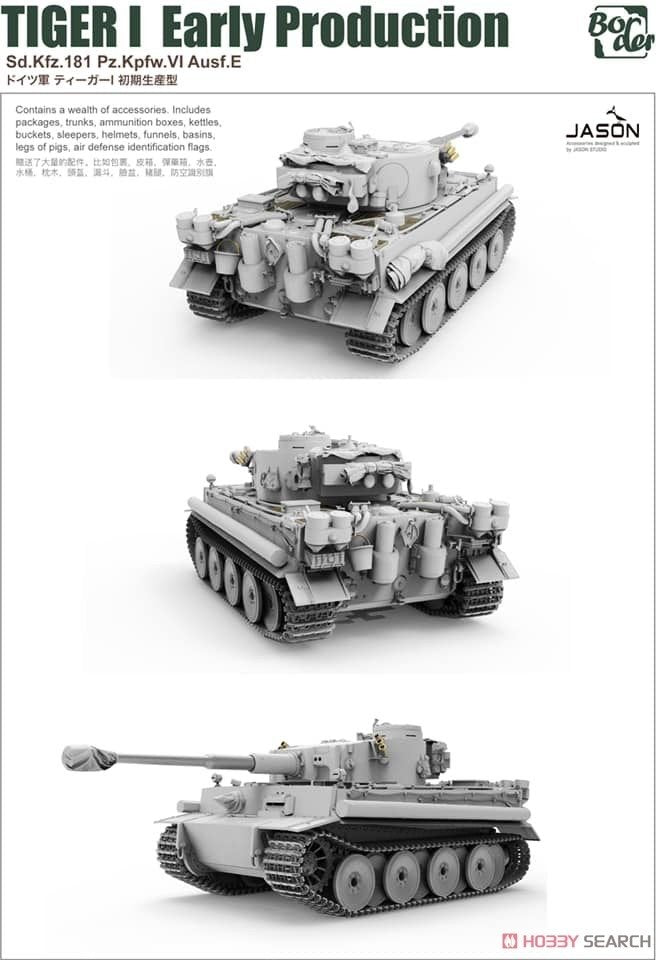 Border Model BT-010 Tiger I Première production Sd.Kfz.181 Pz.Kpfw.VI Ausf.E 1/35 – Bild 2