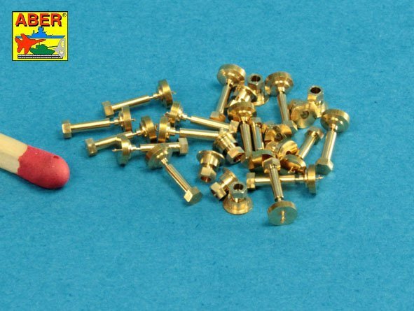 Aber 16110 Imitation tournée de boulons et écrous hexagonaux 1,6 x 4,0 mm x 15 pièces et écrous de 1,6 mm x 10 pièces (1/16) – image 6