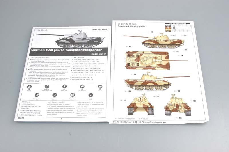 Trumpeter 01536 Allemand E-50 (50-75 tonnes) Standardpanzer (1/35) – imagen 2