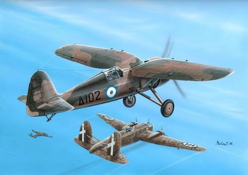 Azur A076 PZL.24F/G Défenseur grec (1/72)