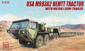 Modelcollect UA72083 USA Tracteur HEMTT M983A2 avec semi-remorque M870A1 1/72