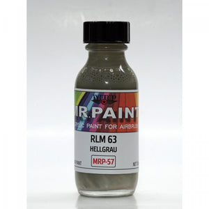 Peinture MR. Paint MRP-057 RLM 63 Hellgrau (Seconde Guerre mondiale, allemand, 30 ml)  – image 2