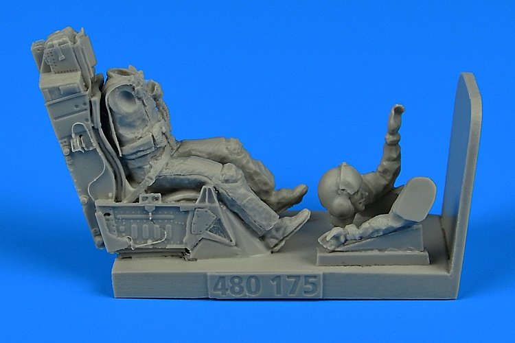 Aerobonus 480175 Pilote de chasse de l'USAF avec siège éjectable pour F-16 1/48 Hasegawa/Tamiya