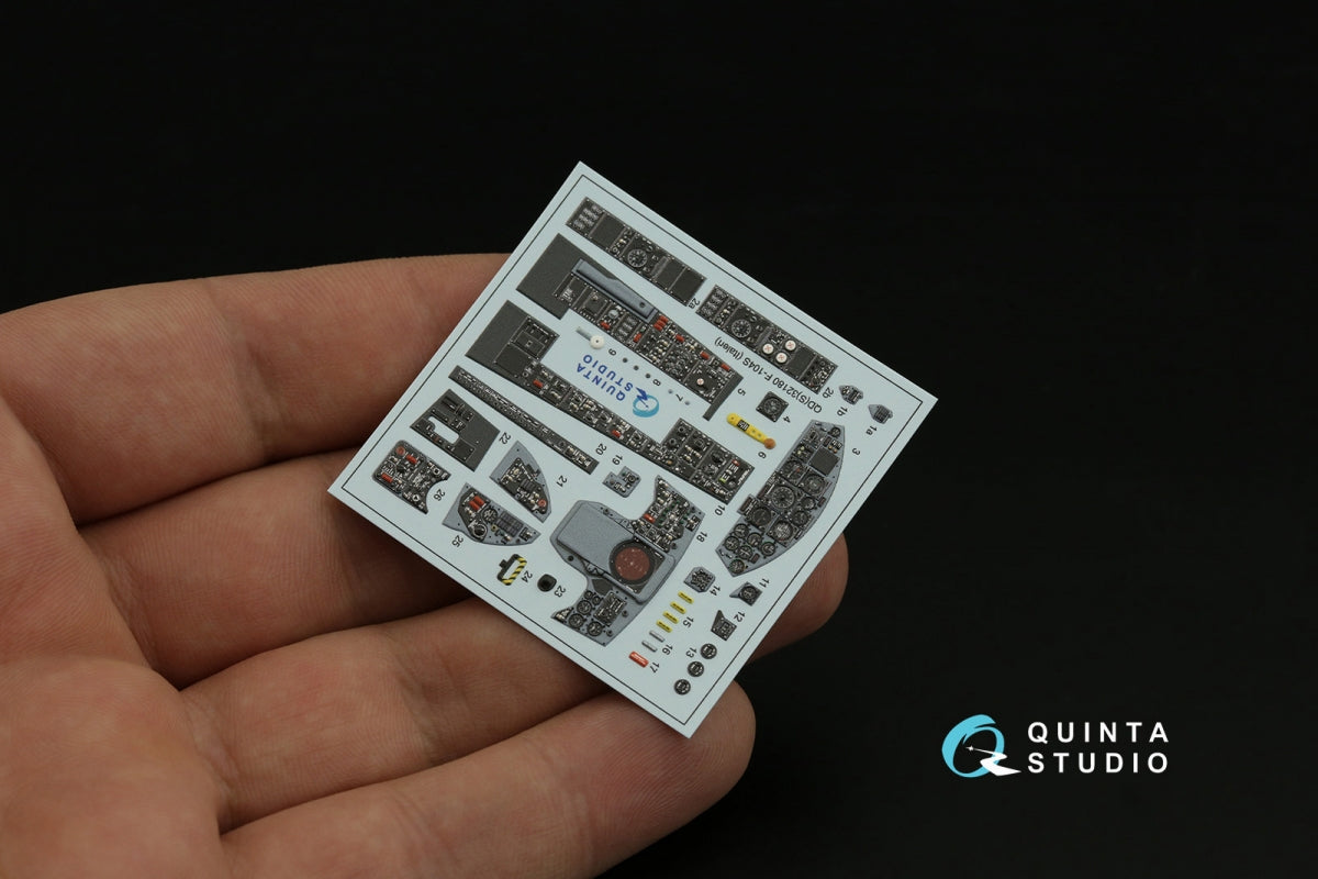Intérieur coloré imprimé en 3D sur papier décalcomanie Quinta Studio QDS-32180 F-104S (Italeri) (petite version) 1/32 – Bild 4