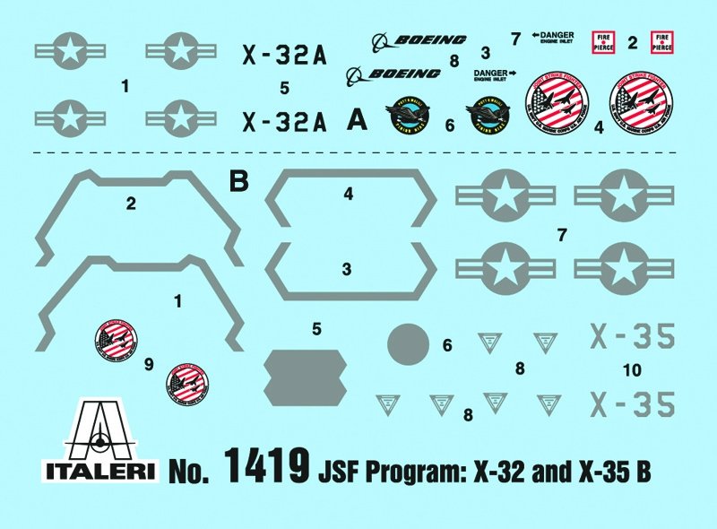 Italeri 1419 JSF Programme X-32A et X-35B (1/72) – Bild 3