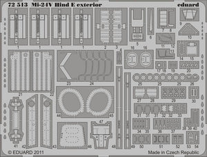 Eduard 72513 Mi-24V Hind E extérieur 1/72 ZVEZDA