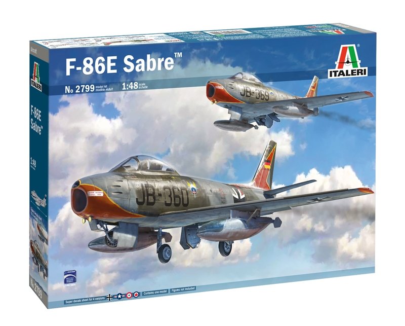 Italeri 2799 F-86E SABER (PLANCHE DE DÉCALCOMANIES SUPER) 1/48