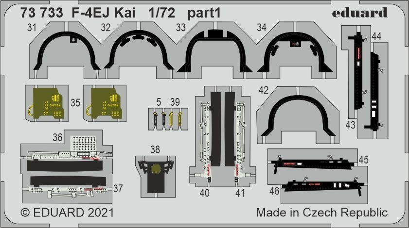 Eduard 73733 F-4EJ Kai pour FINE MOLDS 1/48 – immagine 3