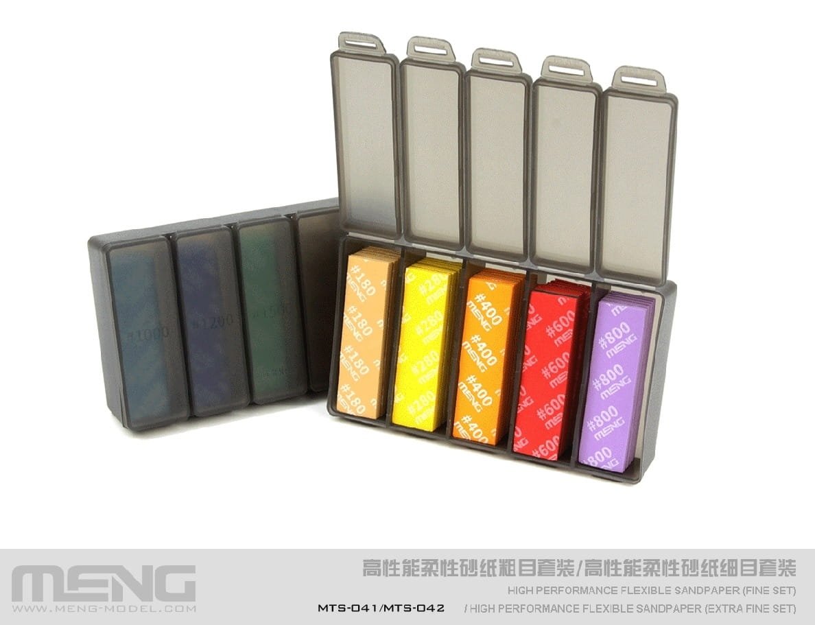 Papier de verre flexible haute performance Meng modèle MTS-041 (FineSet) (kit de ponçage)