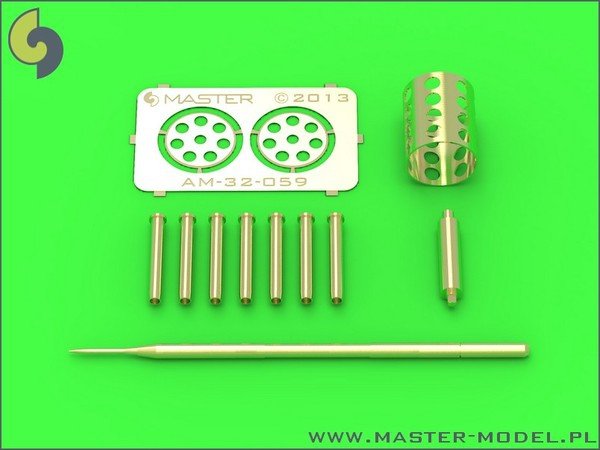 Master AM-32-059 Fairchild A-10 Thunderbolt II - Pointe de canon GAU-8 Avenger et tube Pitot (1/32)