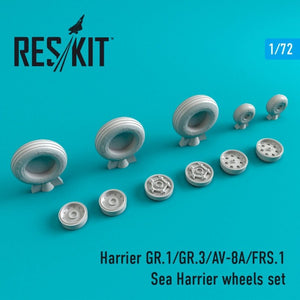 RESKIT RS72-0211 Harrier GR.1/GR.3/AV-8A/FRS.1/Sea Harrier jeu de roues 1/72
