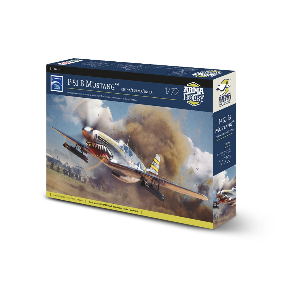 Arma Hobby 70075 P-51B Mustang Chine, Birmanie, Inde 1/72