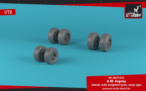 Armory Models AW72422 Roues AW Argosy avec pneus lestés, version initiale 1/72 – image 4